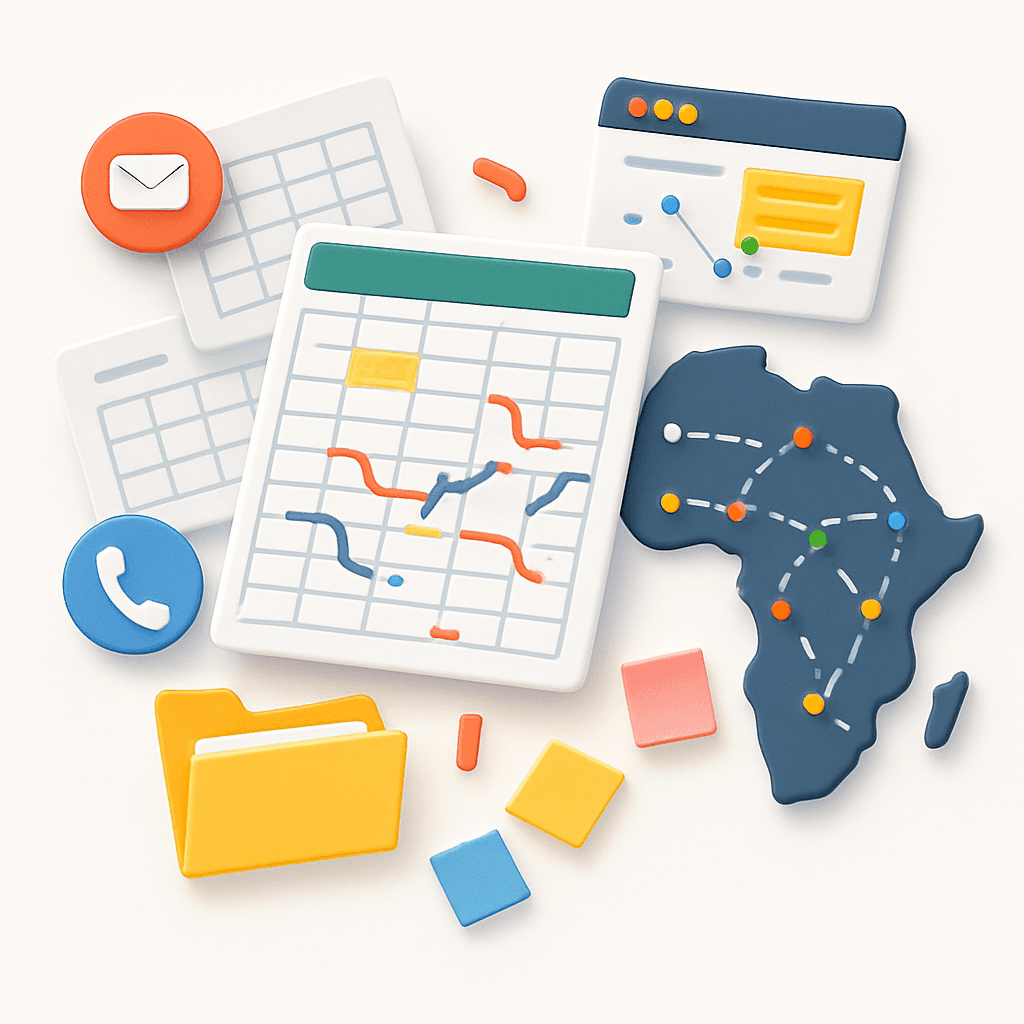 Fragmented data sources and messy spreadsheets