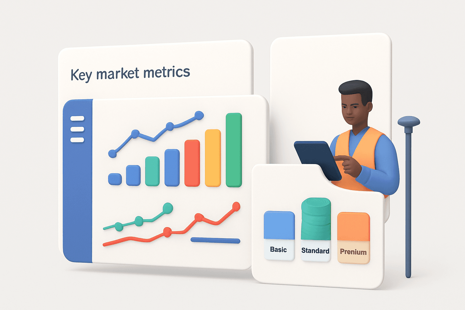Dax dashboards summarising key market metrics